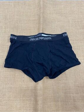 Emporia Armani Black Stretch Boxer Brief L